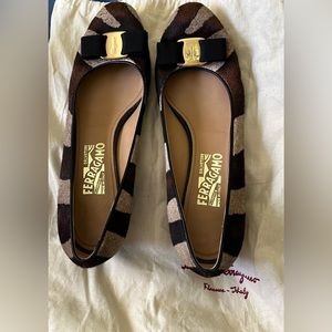 Ferragamo low heel pumps gently worn.  Wear shoes on the bottom only.